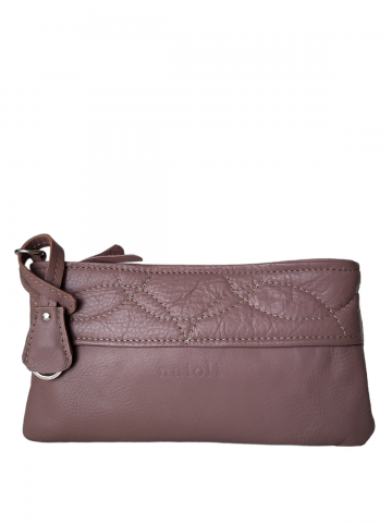 SIRA leather wallet / envelope bag - PINK