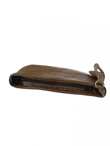 SIRA leather wallet / envelope bag - LIGHT GRAY